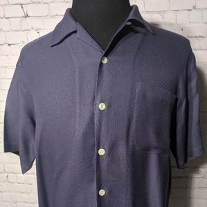 Fore GolfWear 100% Silk Men's Polo Golf Midnight